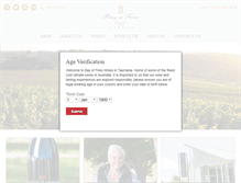 Tablet Screenshot of bayoffireswines.com.au